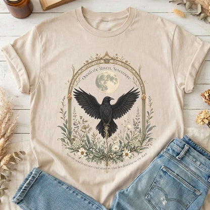Quoth the Raven, Nevermore Poe Literary T-Shirt