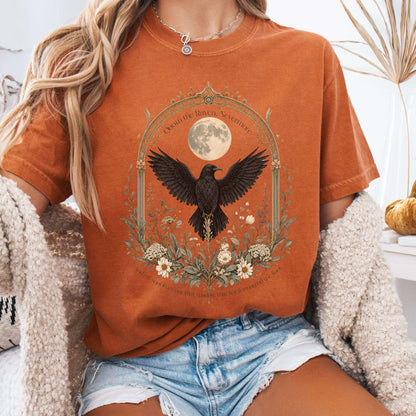 T-Shirt Yam / S Quoth the Raven, Nevermore Poe Literary T-Shirt The Mystic Eden