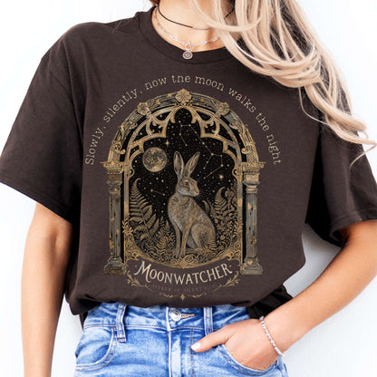 Slowly, Silently, Now the Moon Walks Walter de la Mare Literary T-Shirt