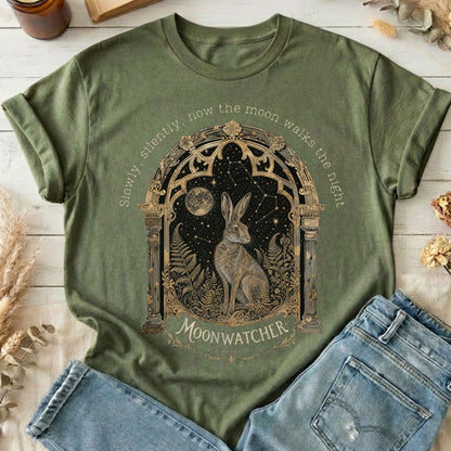 Slowly, Silently, Now the Moon Walks Walter de la Mare Literary T-Shirt