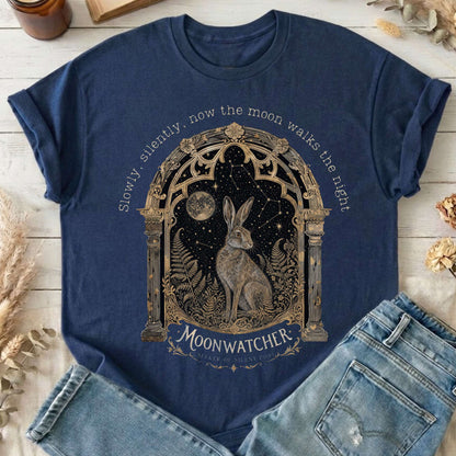 Slowly, Silently, Now the Moon Walks Walter de la Mare Literary T-Shirt