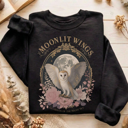 Moonlit Wings Celtic Folklore Sweatshirt