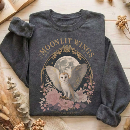 Moonlit Wings Celtic Folklore Sweatshirt