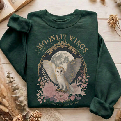 Moonlit Wings Celtic Folklore Sweatshirt