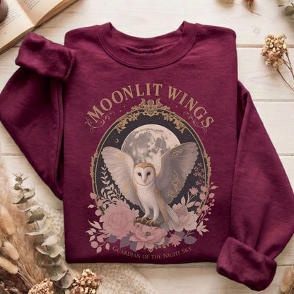 Moonlit Wings Celtic Folklore Sweatshirt