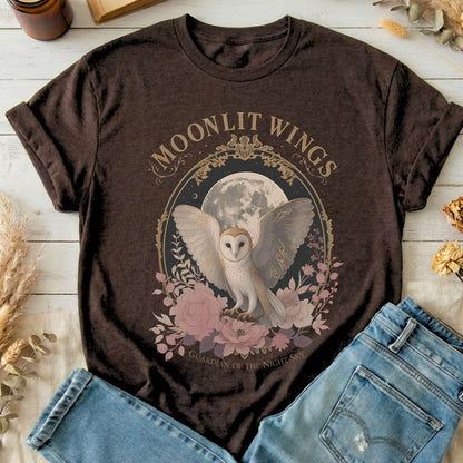 Moonlit Wings Celtic Folklore T-Shirt