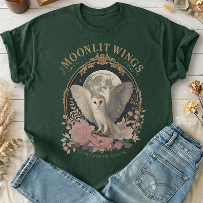 Moonlit Wings Celtic Folklore T-Shirt