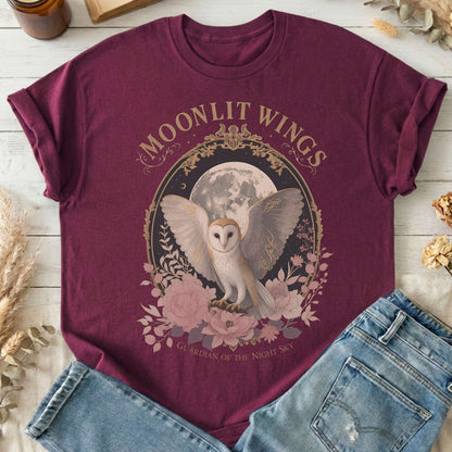 Moonlit Wings Celtic Folklore T-Shirt