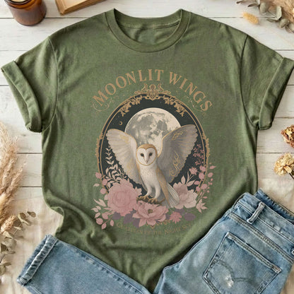 Moonlit Wings Celtic Folklore T-Shirt