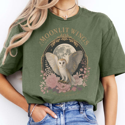 Moonlit Wings Celtic Folklore T-Shirt
