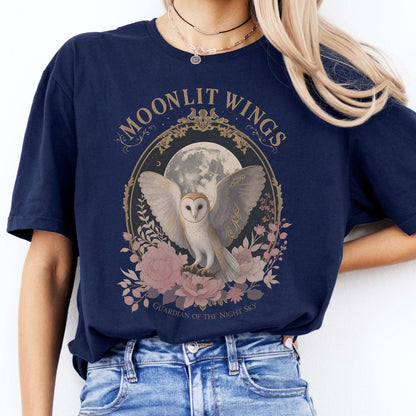 Moonlit Wings Celtic Folklore T-Shirt
