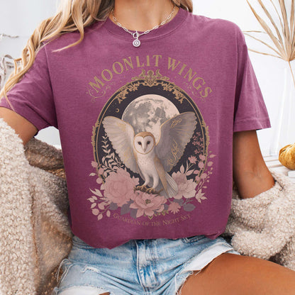 T-Shirt Berry / S Moonlit Wings Celtic Folklore T-Shirt The Mystic Eden