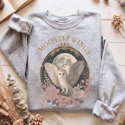 Moonlit Wings Celtic Folklore Sweatshirt