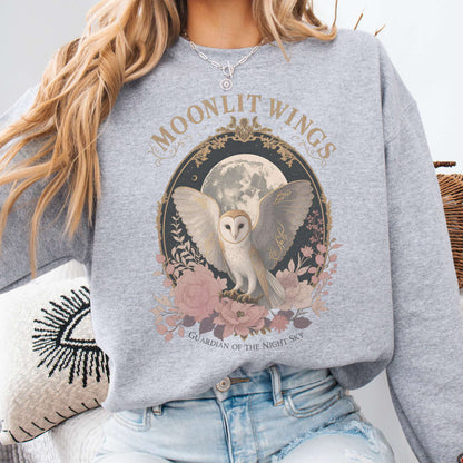 Moonlit Wings Celtic Folklore Sweatshirt