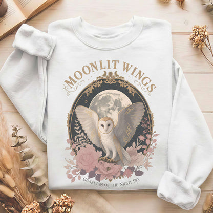 Moonlit Wings Celtic Folklore Sweatshirt