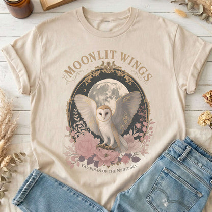 Moonlit Wings Celtic Folklore T-Shirt