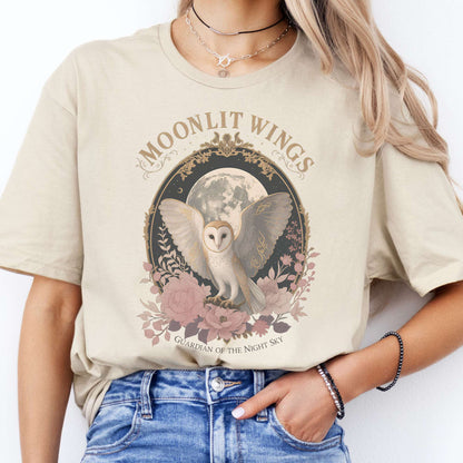Moonlit Wings Celtic Folklore T-Shirt