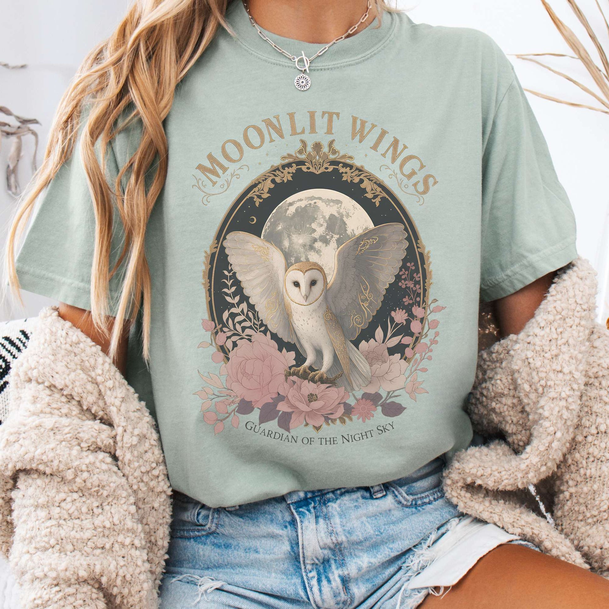 T-Shirt Bay / S Moonlit Wings Celtic Folklore T-Shirt The Mystic Eden