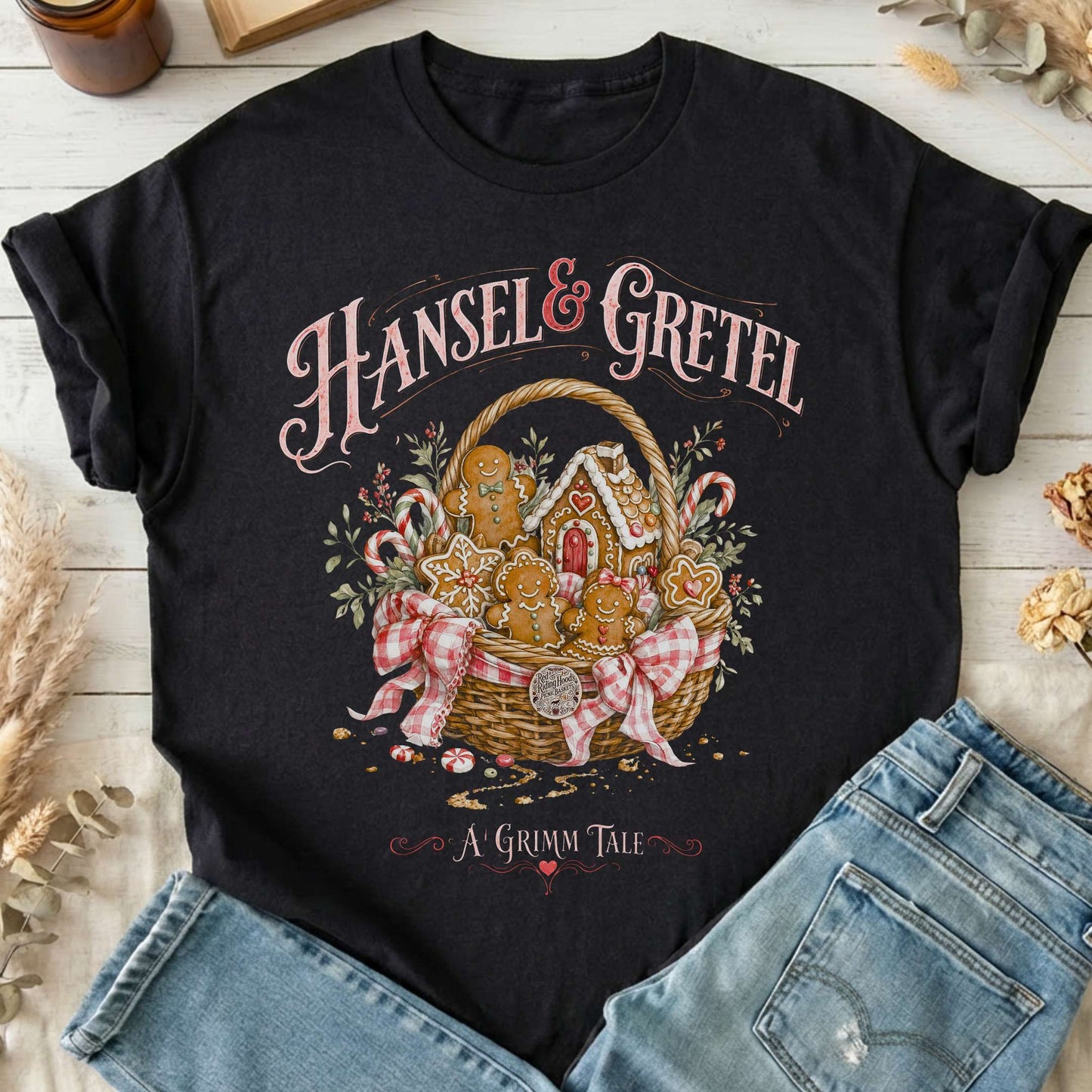 Hansel & Gretel Grimm Brothers Fairy Tale T-Shirt