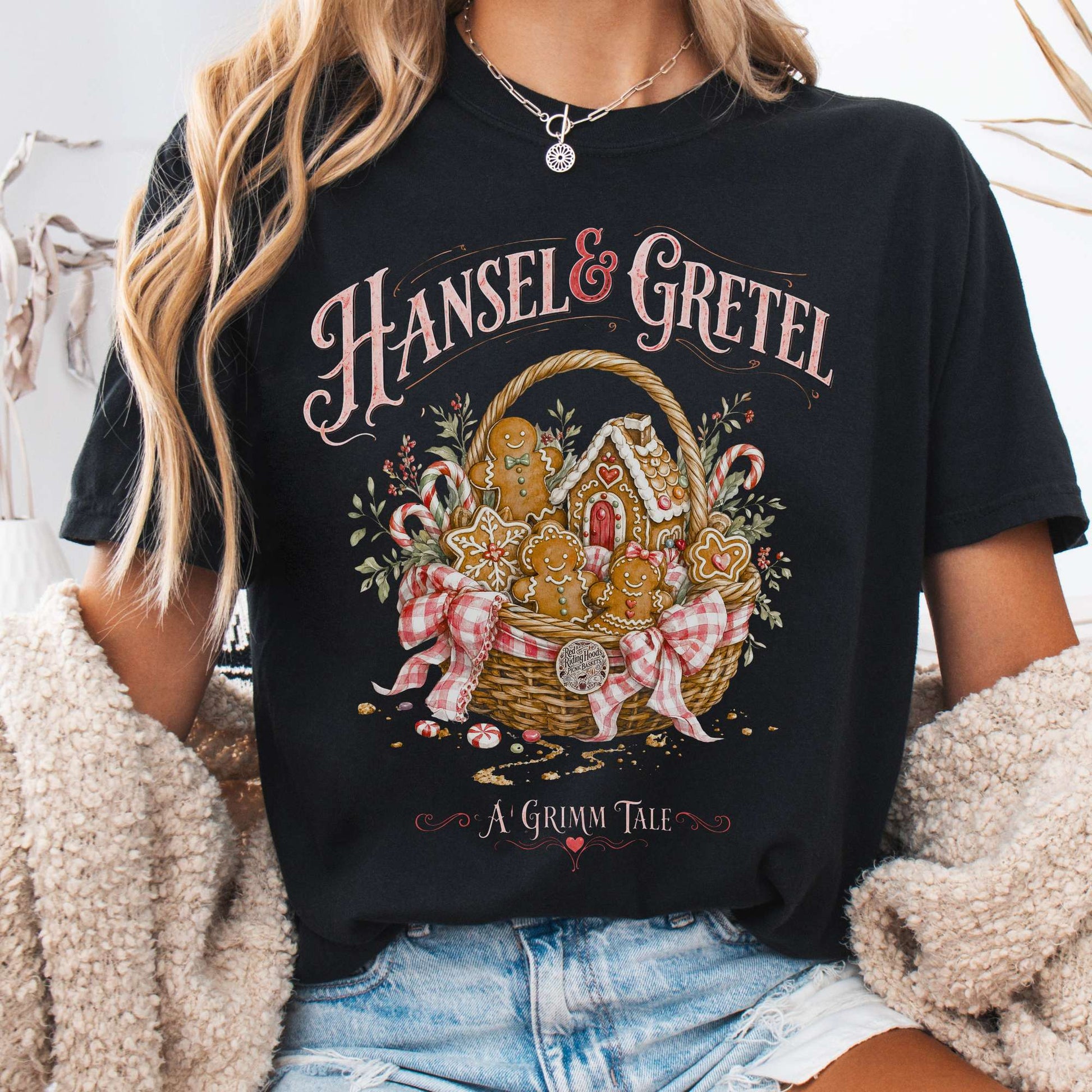 T-Shirt Hansel & Gretel Grimm Brothers Fairy Tale T-Shirt The Mystic Eden