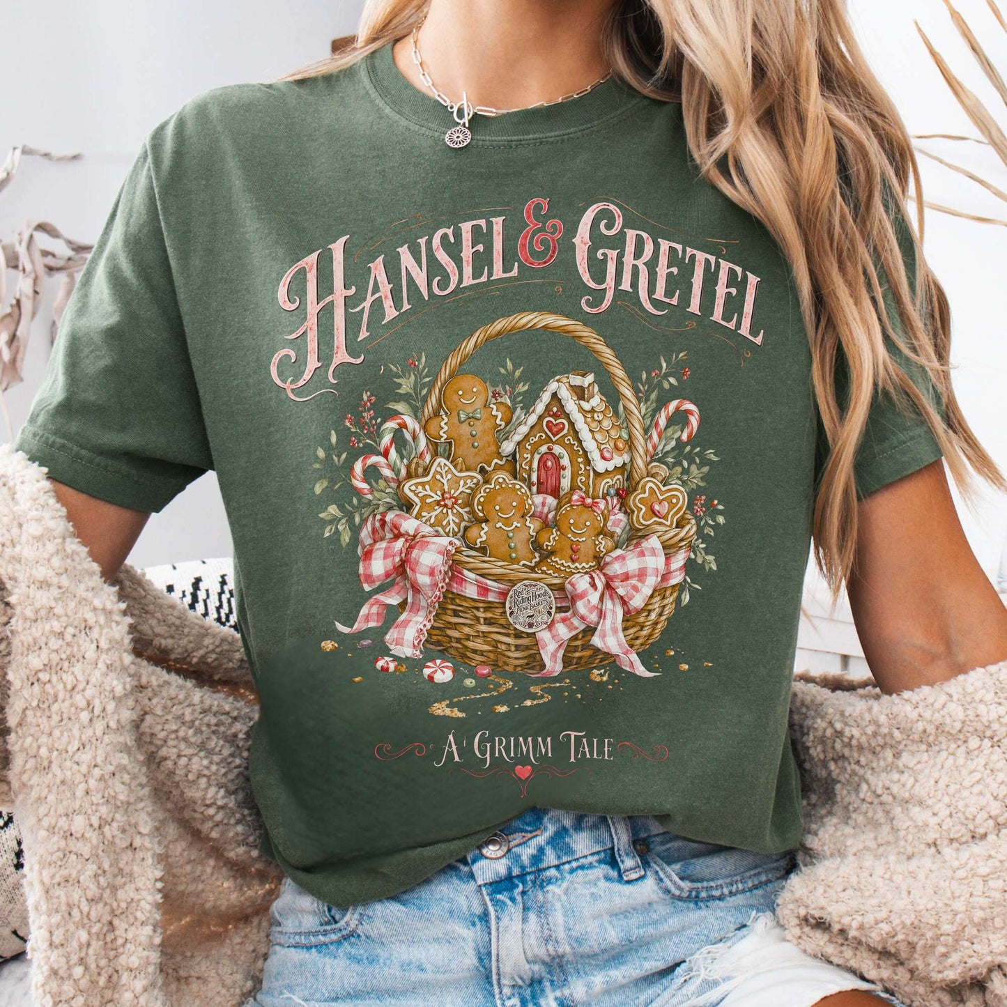 T-Shirt Moss / S Hansel & Gretel Grimm Brothers Fairy Tale T-Shirt The Mystic Eden