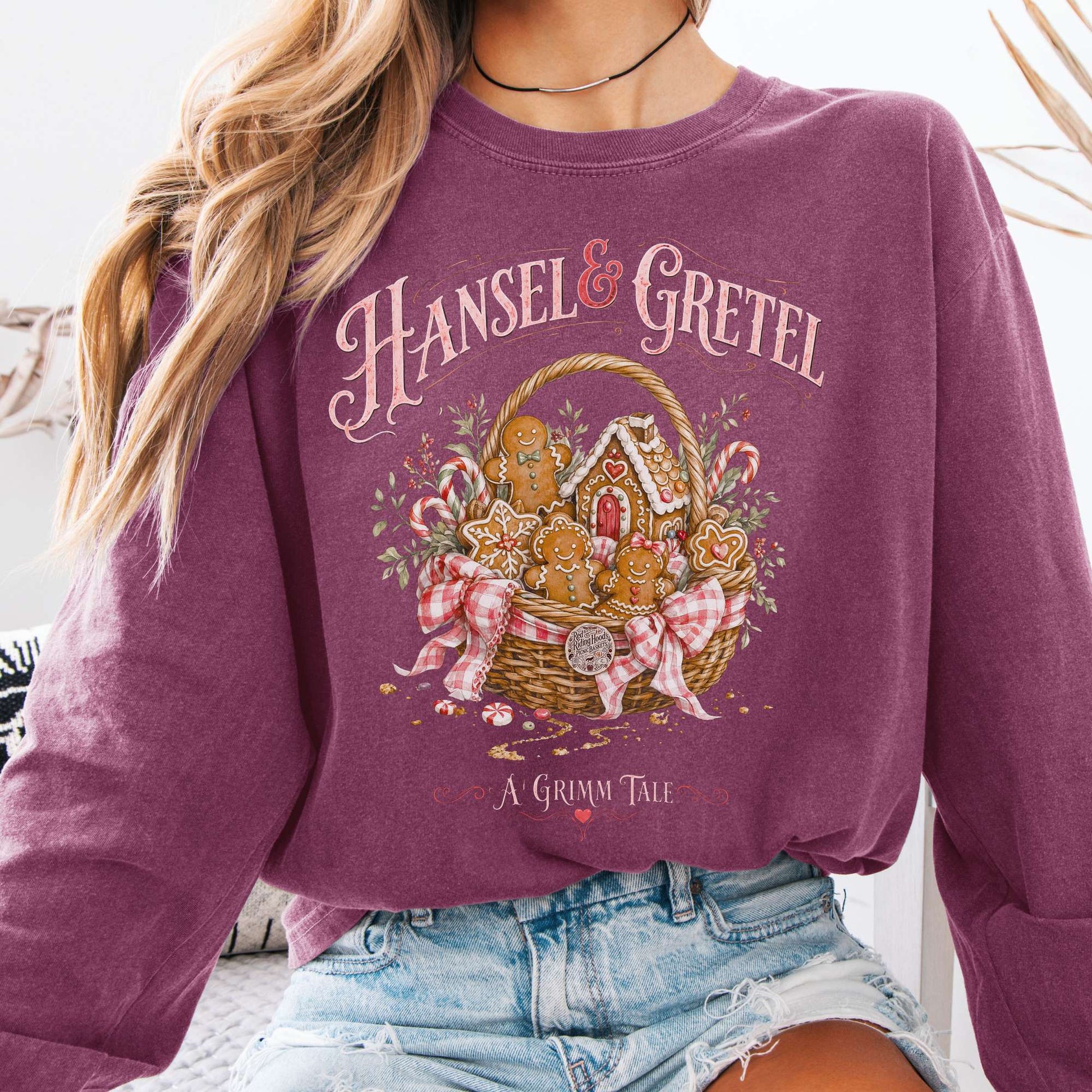 Long-sleeve Berry / S Hansel & Gretel Grimm Brothers Fairy Tale Long Sleeve The Mystic Eden