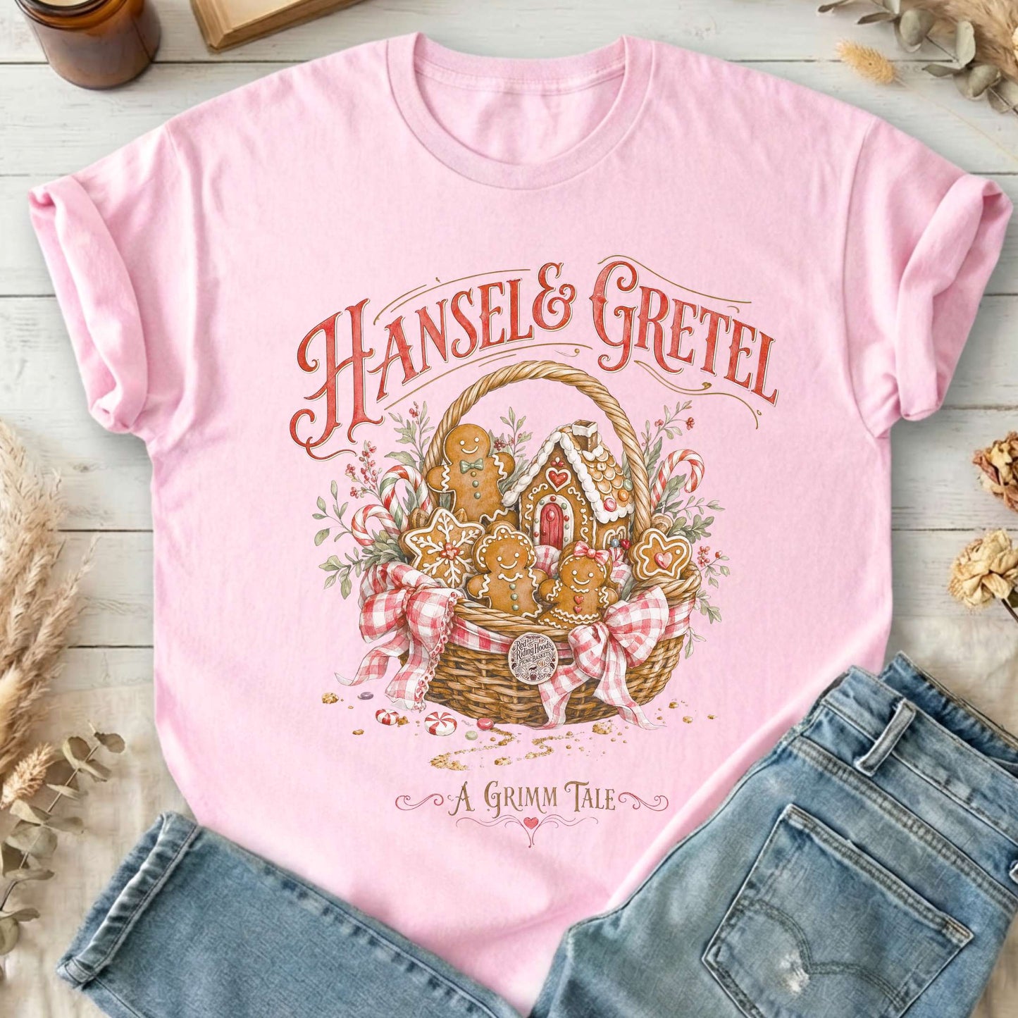 Hansel & Gretel Grimm Brothers Fairy Tale T-Shirt