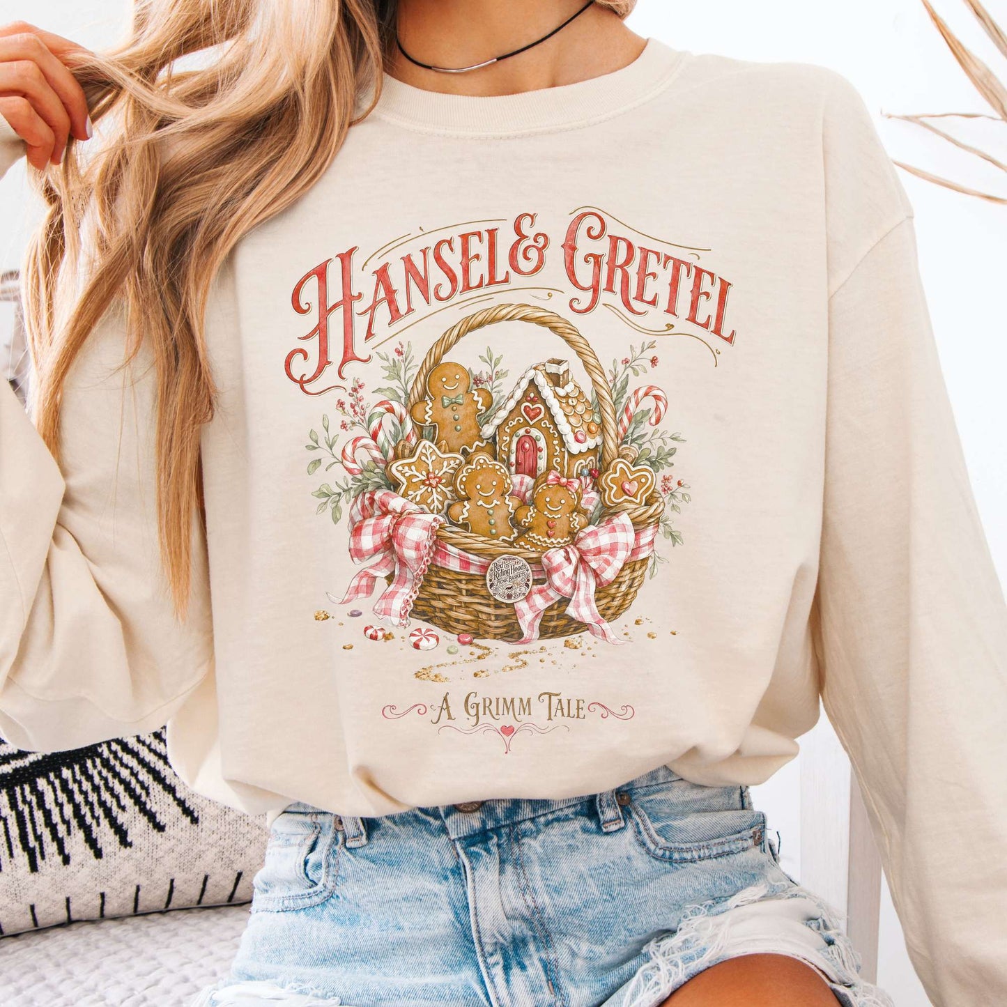 Long-sleeve Ivory / S Hansel & Gretel Grimm Brothers Fairy Tale Long Sleeve The Mystic Eden