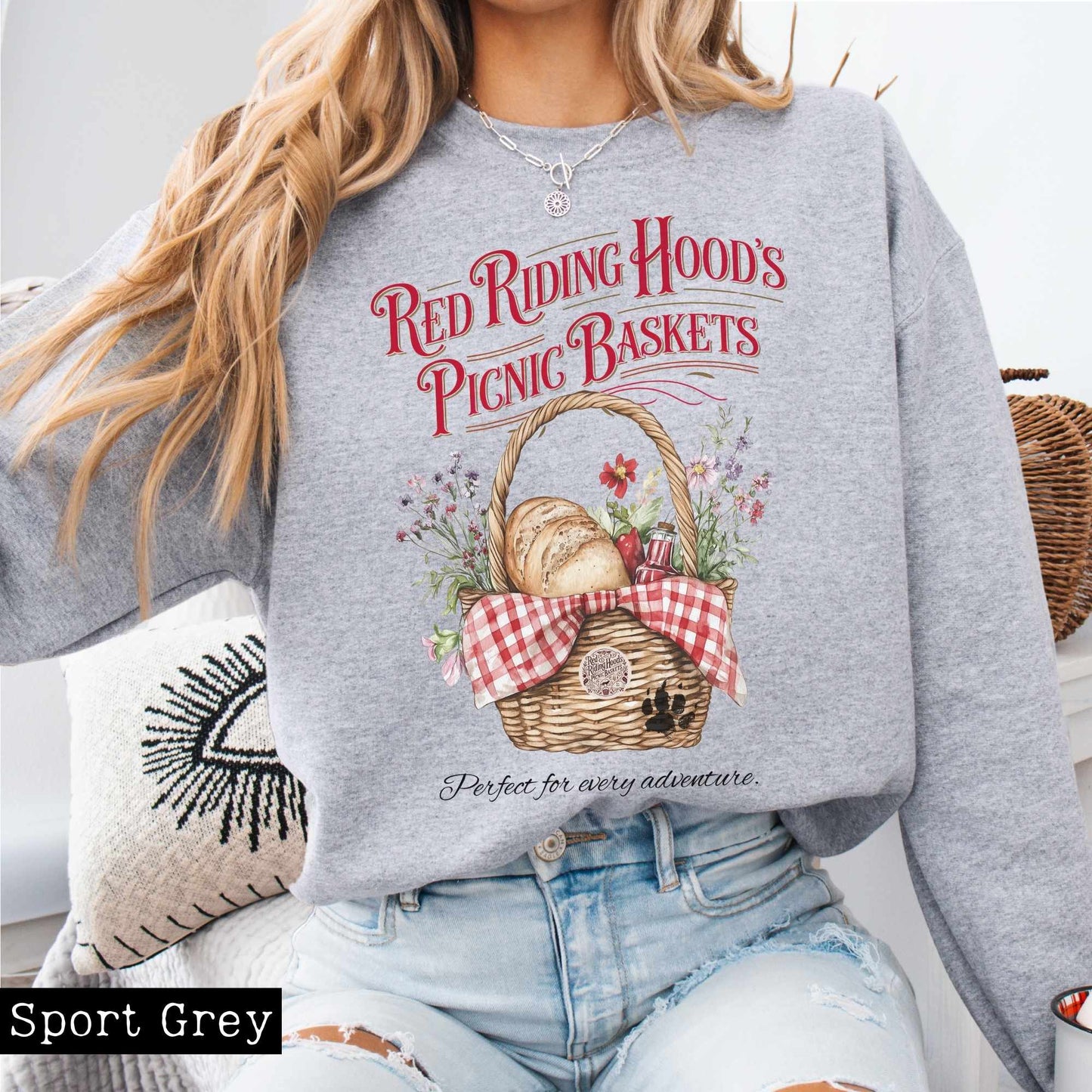 Red Riding Hood's Picnic Baskets Sweatshirt