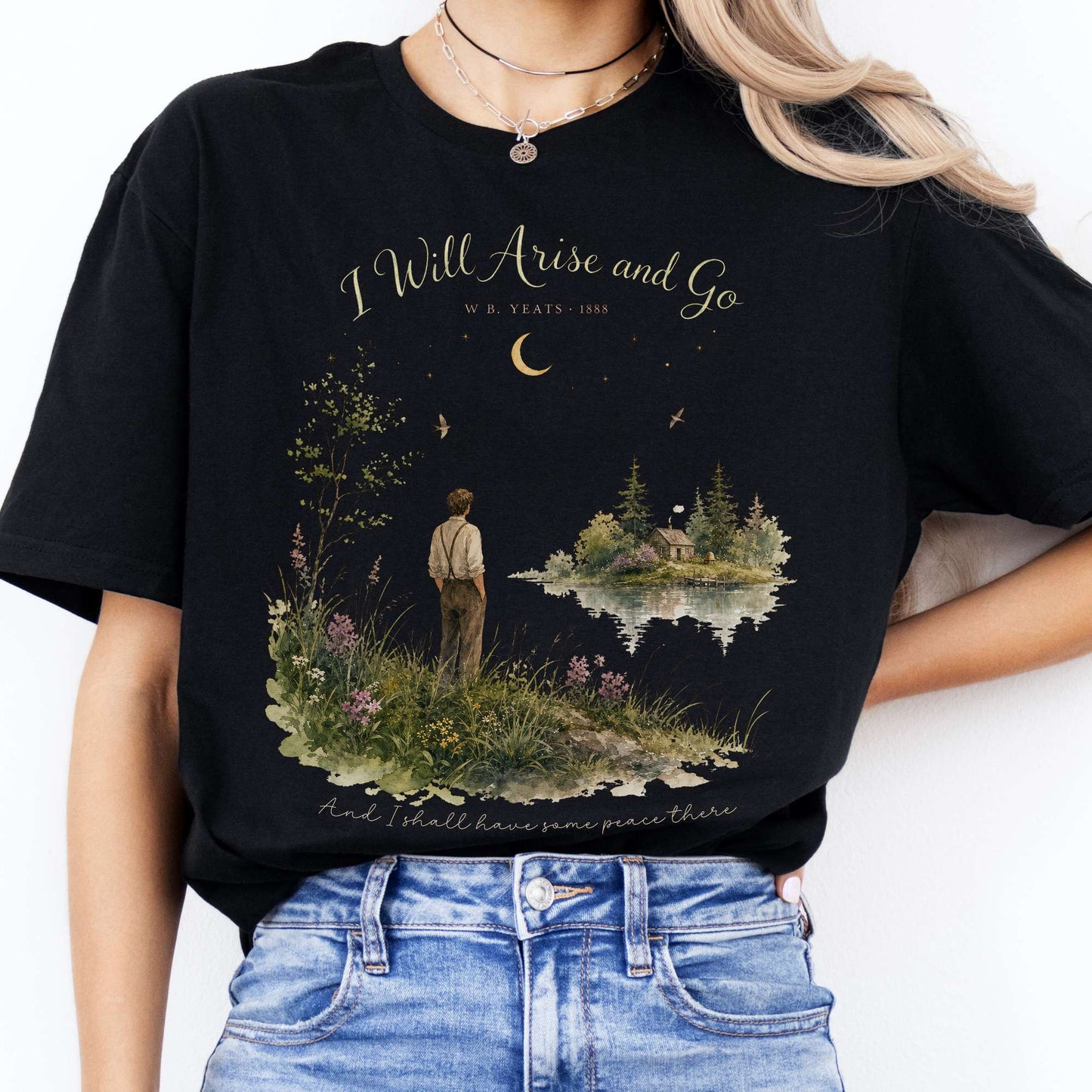 I Will Arise and Go Yeats Literary T-Shirt