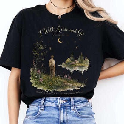 I Will Arise and Go Yeats Literary T-Shirt