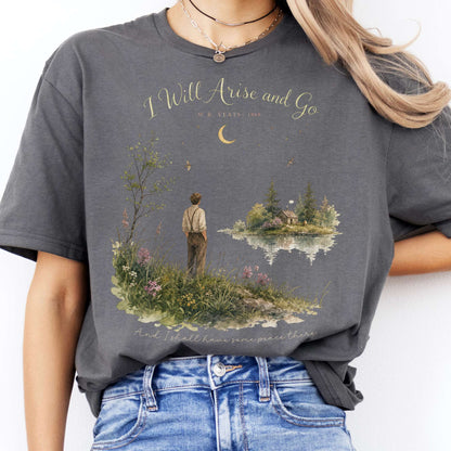 I Will Arise and Go Yeats Literary T-Shirt