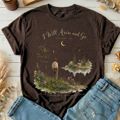 I Will Arise and Go Yeats Literary T-Shirt