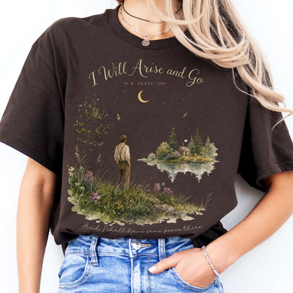 I Will Arise and Go Yeats Literary T-Shirt