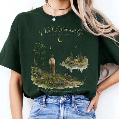 I Will Arise and Go Yeats Literary T-Shirt