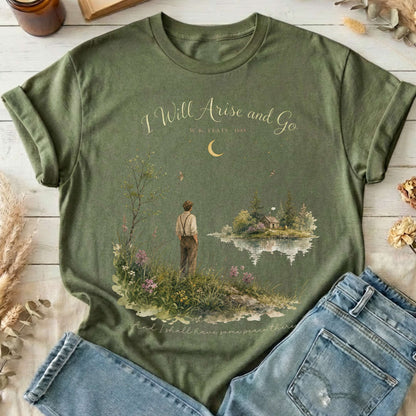 I Will Arise and Go Yeats Literary T-Shirt