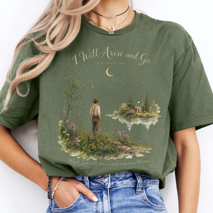 I Will Arise and Go Yeats Literary T-Shirt