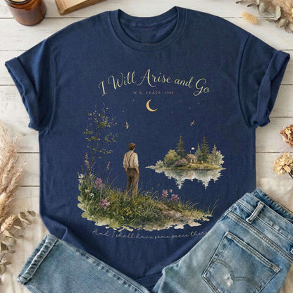 I Will Arise and Go Yeats Literary T-Shirt