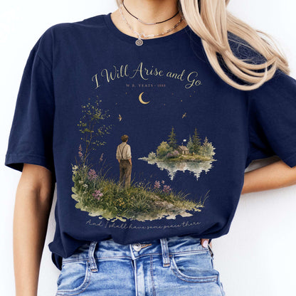I Will Arise and Go Yeats Literary T-Shirt