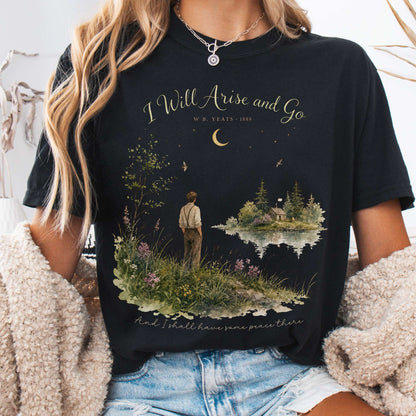 I Will Arise and Go Yeats Literary T-Shirt