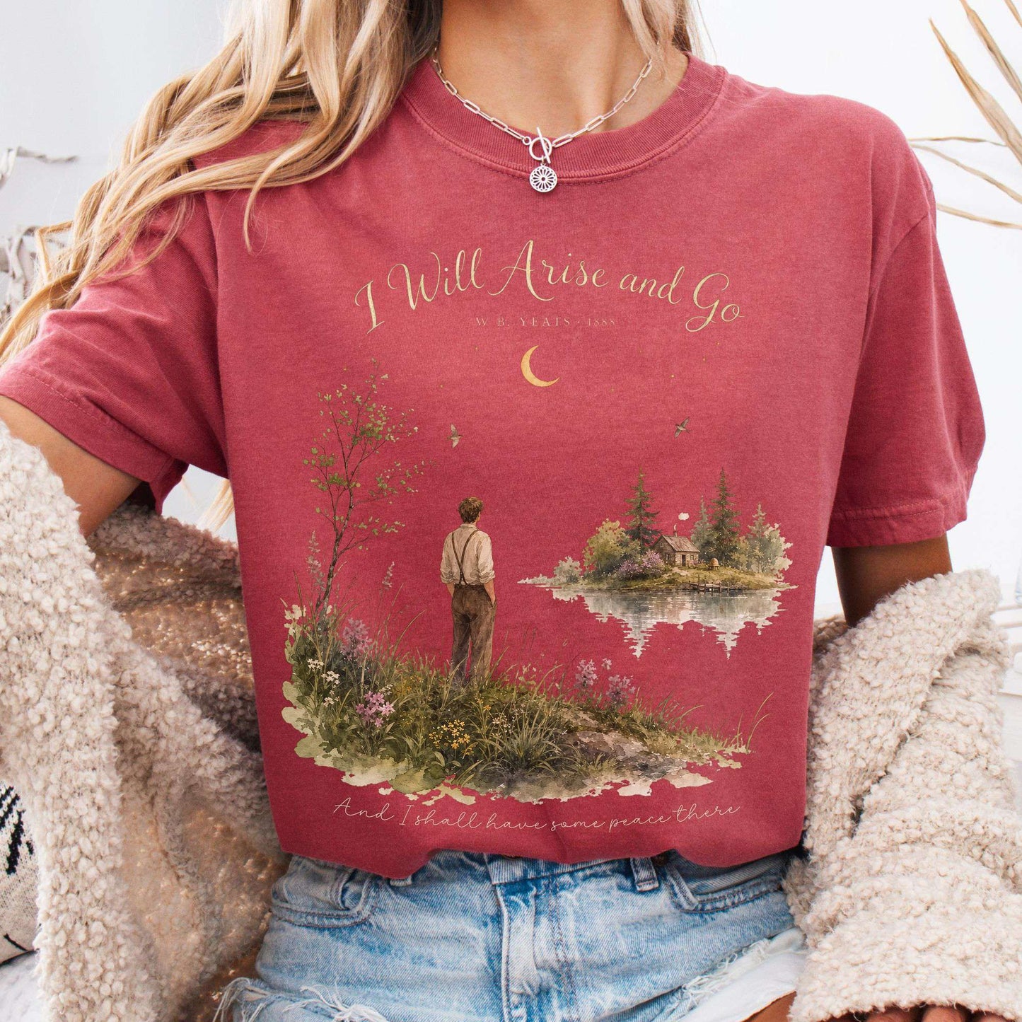 I Will Arise and Go Yeats Literary T-Shirt