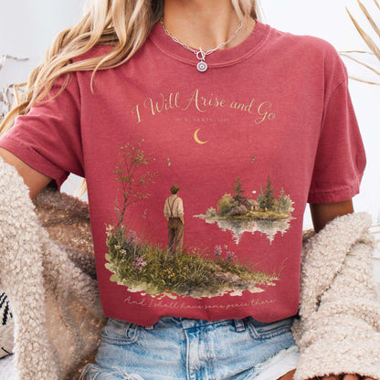 I Will Arise and Go Yeats Literary T-Shirt
