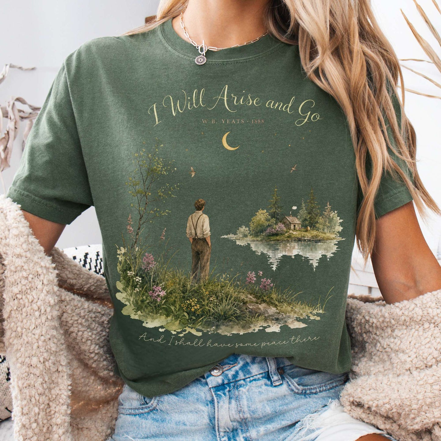 I Will Arise and Go Yeats Literary T-Shirt