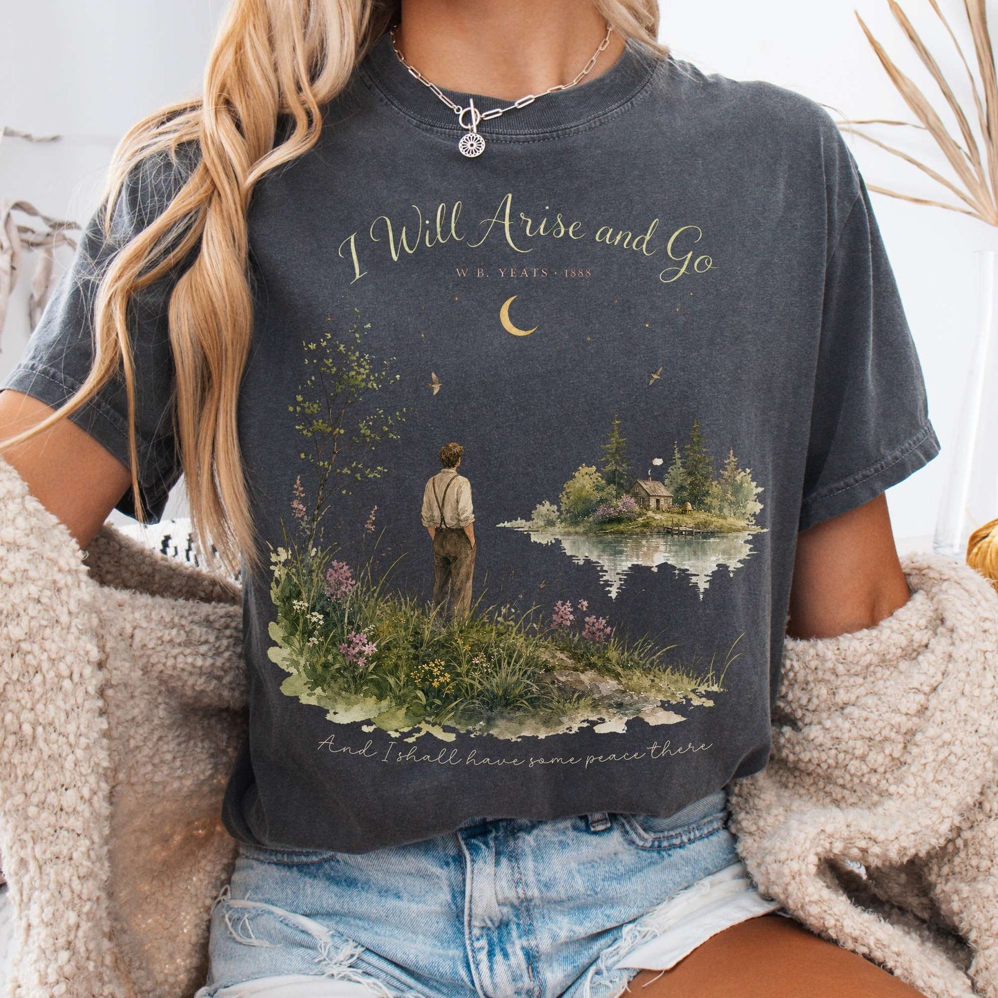 I Will Arise and Go Yeats Literary T-Shirt