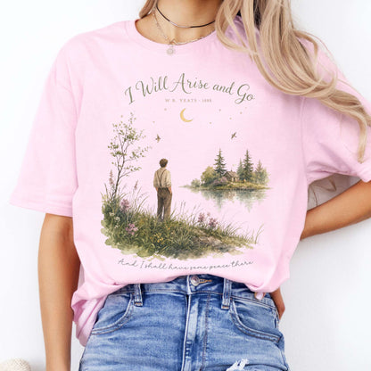 I Will Arise and Go Yeats Literary T-Shirt