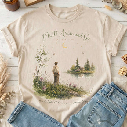 I Will Arise and Go Yeats Literary T-Shirt