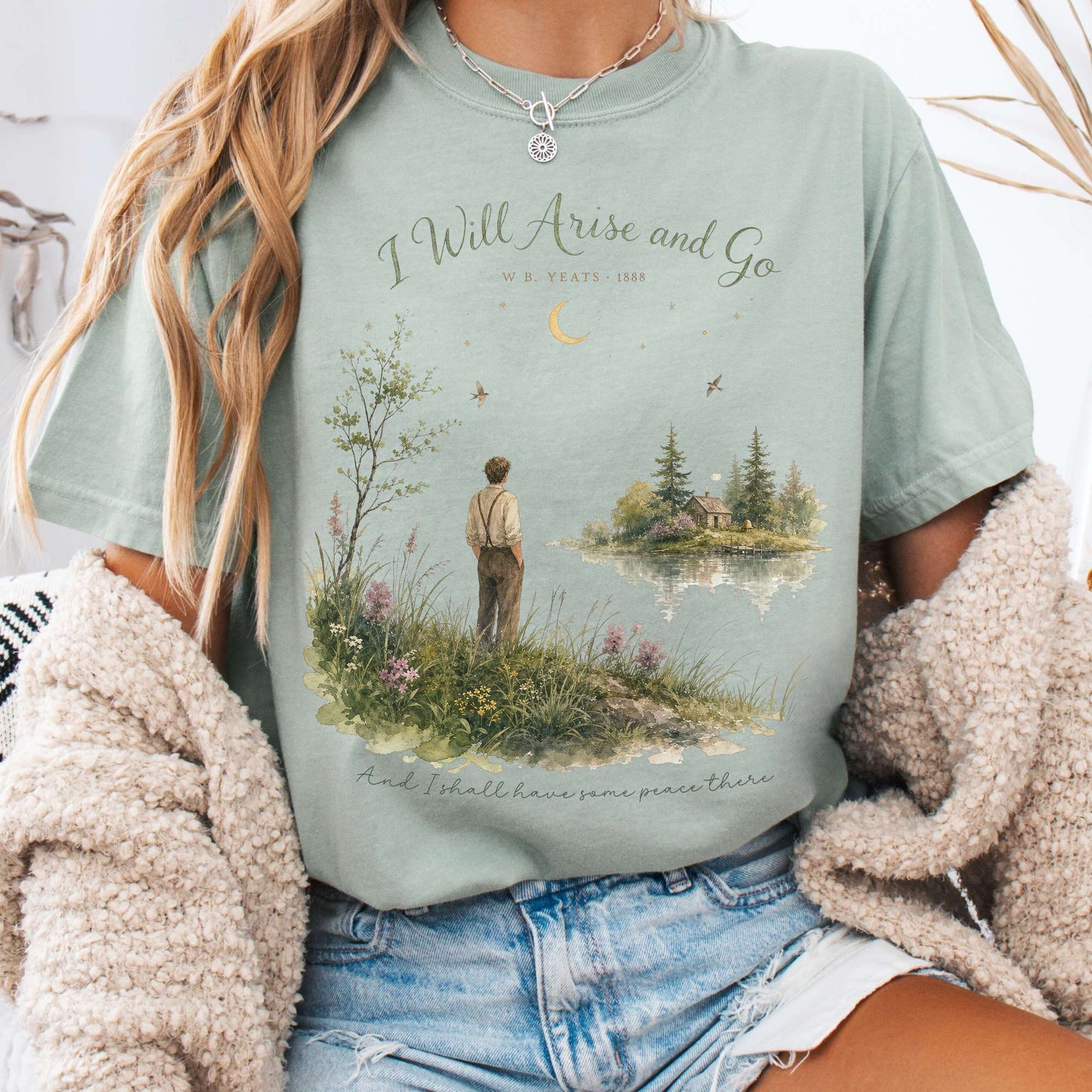 I Will Arise and Go Yeats Literary T-Shirt