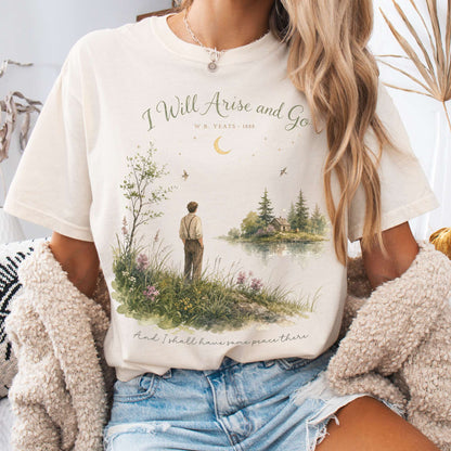 I Will Arise and Go Yeats Literary T-Shirt