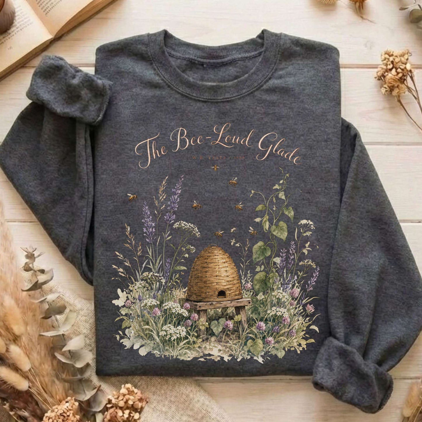 The Bee-Loud Glade W.B. Yeats Literary Sweatshirt