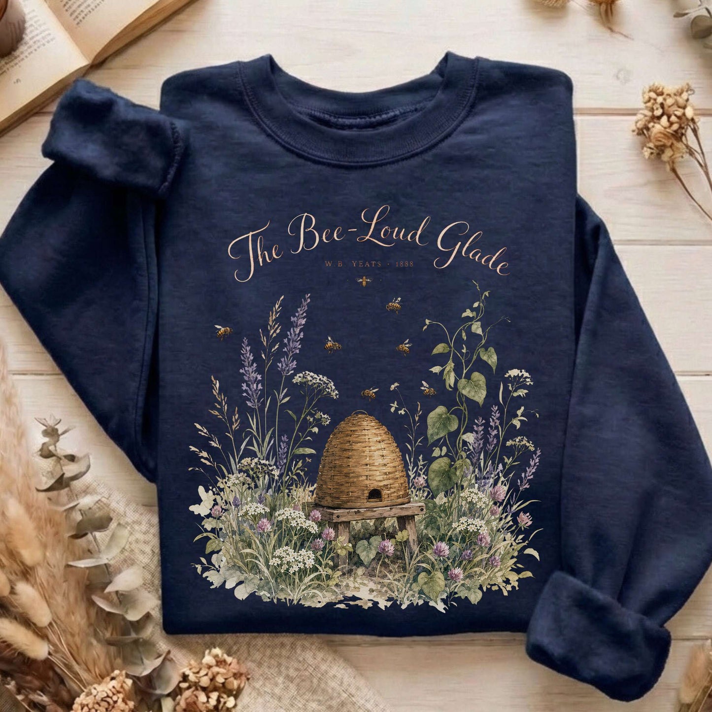 The Bee-Loud Glade W.B. Yeats Literary Sweatshirt